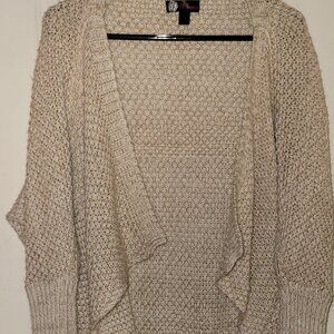 Impressions Cream colored Knit Cardigan Sweater